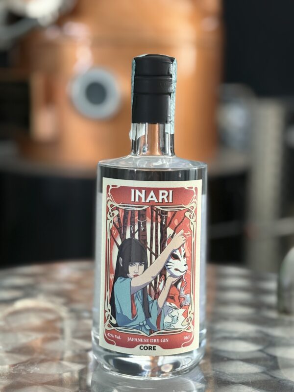 Bottiglia INARI Bottiglia di INARI Japanese Dry Gin con yuzu e sencha, Core Distillery, Roma