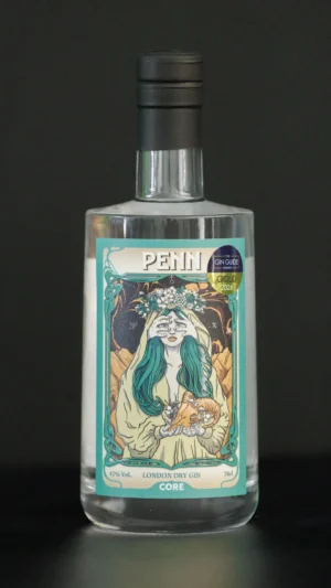 Bottiglia di PENN London Dry Gin di CORE Distillery
