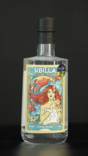 Bottiglia di SIBILLA Classic Dry Gin di CORE Distillery